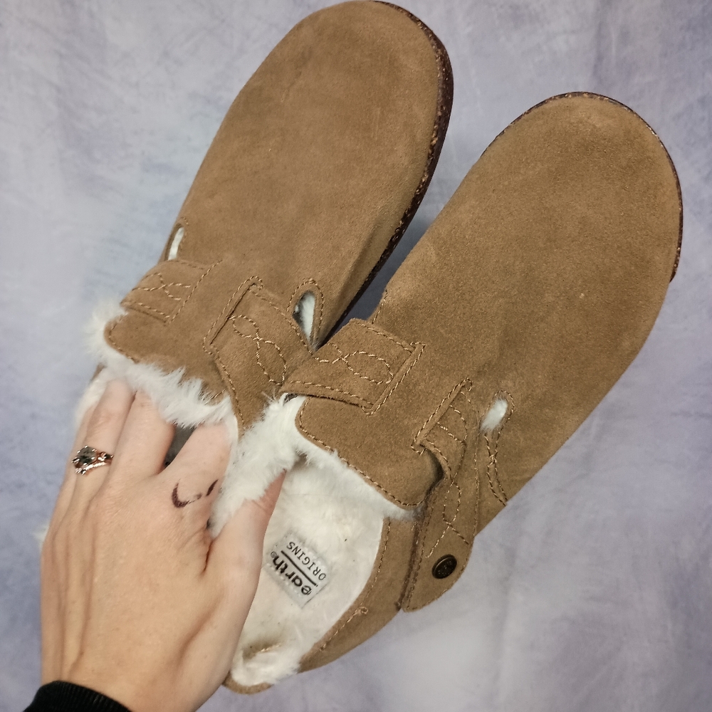 Earth Origins‎ Aurora Jade Faux Fur-lined Slip-on Clog